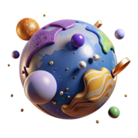 stunning traditional Globe Floating in Space Transparent Background high resolution png