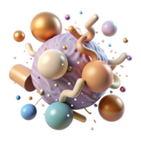 impressive modern Abstract Particle Effects Animation Isolated detailed png