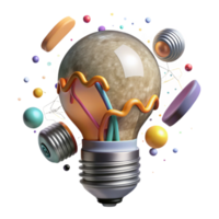 wonderful abstract Energy Efficient Lightbulb Front View Cutout premium png
