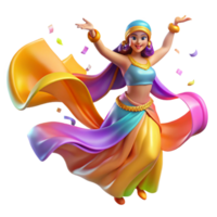 extraordinary rustic Belly Dancer Flowing Veil Transparent Background Shimmering Fabric authentic png