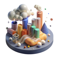 extraordinary abstract Data Points Visualizing Pollution Levels Transparent Background authentic png