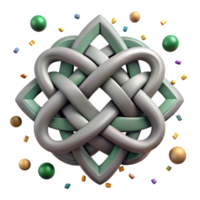 stunning vintage Celtic Knot Border Interlaced Design Cutout high resolution png