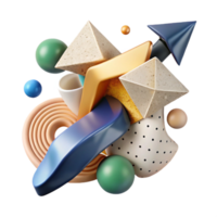 dramatic abstract Abstract Teamwork Growth Arrow Isolated Element authentic png