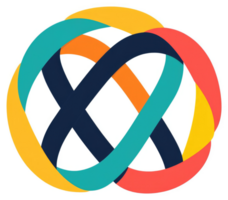 A colorful, interconnected design representing unity and collaboration. png