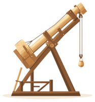 A medieval catapult, a simple machine for launching projectiles. png