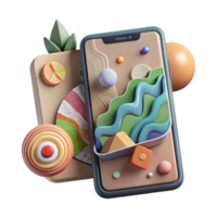 magnificent rustic Environmental Data Display on Tablet Cutout authentic png