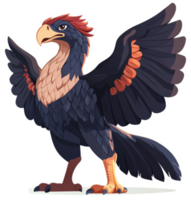 A majestic, mythical creature with wings outstretched. png