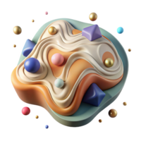 stunning rustic Abstract Topographic Map Isolated Element authentic png