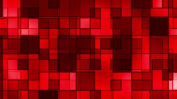 Abstract red square background with squares video