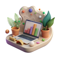 serene rustic Environmental Data Display on Tablet Cutout authentic png