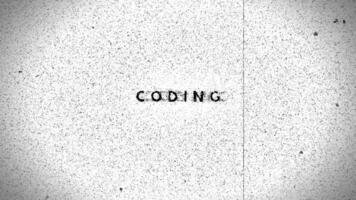 Coding Word with Glitch video