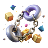 magnificent abstract Broken Shackles Symbolic Isolated Element png
