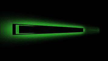 Green Glowing Loading Bar on Black Background video
