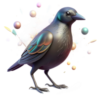 beautiful artistic Backlit Silhouette of Bird in Zoo Aviary Transparent Background high quality png