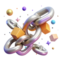 wonderful rustic Broken Chains Symbolic with Transparent Background premium png