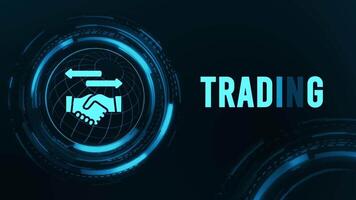Trading Flickering Text With HUD Animation video