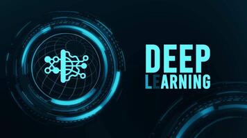 Deep Learning Flickering Text With HUD Animation video