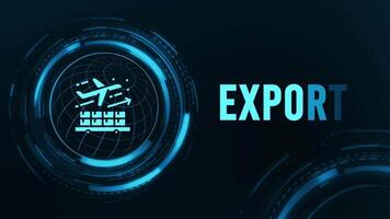 Export Flickering Text With HUD Animation video