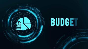 Budget Flickering Text With HUD Animation video