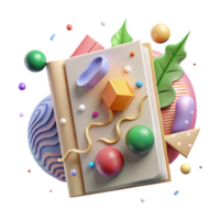 stunning abstract Corporate Sustainability Report Cover Transparent Background high resolution png