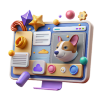extraordinary creative Computer Interface for Animal Identification System User Friendly Isolated high resolution png