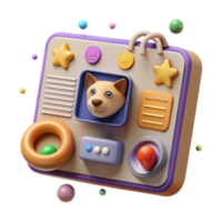 extraordinary creative Computer Interface for Animal Identification System User Friendly Isolated png