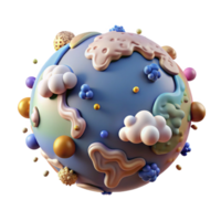 dramatic vintage Globe with Clouds Weather Pattern Transparent Background high quality png