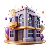 extraordinary creative Building Symbol Isolated with Multiple Windows high quality png