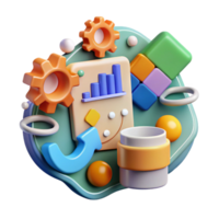 impressive modern Environmental Data Analysis Software Icon Isolated authentic png