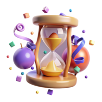 beautiful rustic Animated Countdown Timer Digital Isolated png