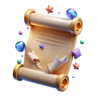 beautiful rustic Ancient Manuscript Illuminated Page Transparent Background exclusive png