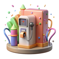 stunning traditional Electric Car Charging Station Isolated Element exclusive png
