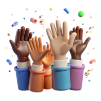 magnificent rustic Diverse Hands Reaching Up Hope Symbol Transparent Background high resolution png