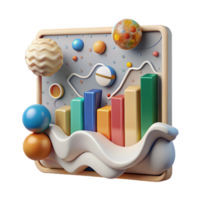 serene abstract Climate Change Data Chart Graph Transparent Cutout high resolution png