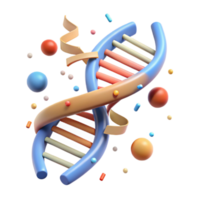 serene creative Dna Strand Unraveling Animated Sequence Isolated on White original png