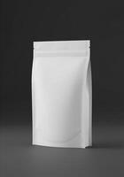White Stand-Up Pouch For Mockup Product Packaging Design 1 photo
