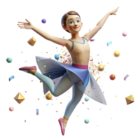 serene abstract Ballet Dancer in Fifth Position Cutout high resolution png