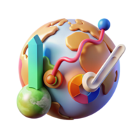extraordinary artistic Global Warming Temperature Graph Isolated exclusive png