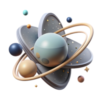 stunning abstract Binary Star System Isolated on Transparent Background high resolution png