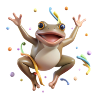 extraordinary creative Common Frog Jumping Cutout Isolated Element detailed png