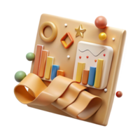 magnificent abstract Beige Perpetual Futures Chart Element Isolated with Continuous Data high resolution png