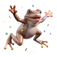 stunning creative Common Frog Jumping Cutout Isolated Element original png