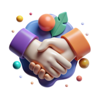 magnificent classic Front View Teamwork Handshake Partnership Cutout Isolated authentic png