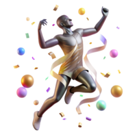 dramatic minimalist Dancing Silhouette Expressive Movement with Transparent Background high resolution png
