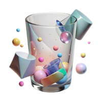 stunning abstract Empty Glass Clear Transparent Cutout Element exclusive png