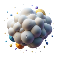 impressive contemporary Billowing Cumulus Clouds Isolated Element genuine png