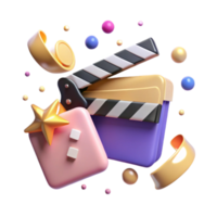 wonderful contemporary Clapperboard Open Close Animation Sequence Isolated professional png
