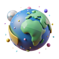 stunning artistic Globe with Environmental Data Overlay Cutout Element authentic png