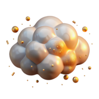 impressive classic Evening Cloud with Golden Hour Lighting Isolated genuine png