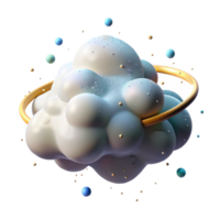 beautiful rustic Cloud with Halo Effect Transparent Background detailed png